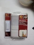 Heath Zenith LE-6146-B Wireless Button With Plug In Receiver Door Chime Kit Nip. Fixed Price $12.78.
