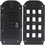 A29 Hand Forged Speakeasy Door Grill Viewing Black Powder Coat Finish Bpc. Fixed Price $64.69.