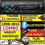 Fits Harley 98-2013 Pioneer Bluetooth Usb Aux Car Radio Stereo W/ Thumb Control. Fixed Price $359.99.