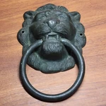 Antique French Large Bronze Lion Head Door Knocker Architectural Salvage Patina. Fixed Price $208.58.