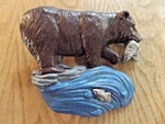 Bear Cast Iron , Painted Spi 6" X 5". Fixed Price $75.00.