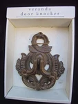 Veranda Brass Door Knocker From "pier One Imports" 5.5"X5" Nice Weight & Design. Fixed Price $24.99.