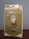 Vintage Sears Roebuck Push Button Lighted Doorbell Nos 11/16" 2 7/16". Fixed Price $19.99.