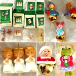 4 Keepsake Ornaments Ring Ling Pals Mistletoad Angel Training Chrstmas Bells. Fixed Price $25.00.