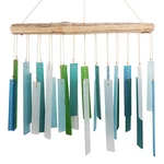 Blue Handworks Sea Glass Driftwood Chime - Sandblasted Found Wo.... Fixed Price $34.18.