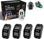 Sunpie 4 Pods Upgraded 210 Degrees Wide Angle Rgbw Rock Lights App/remote. Fixed Price $69.30.