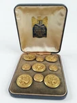 9 Antique Frank Thomas Cavalier Quality Us Navy Uniform Collar Buttons With Box. Fixed Price $25.95.