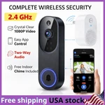 Video Doorbell 1080P Camera Wi-fi Night Vision Motion Detection Wireless Hdr. Fixed Price $13.79.