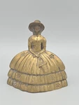 Baldwin Brass Lady Shaped Bell Southern Bonnet Victorian Woman England. Fixed Price $16.00.