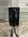 Vintage Restoration Hardware Push Button Wall Phone Black. Fixed Price $39.00.