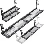 Srjzmly Under Desk Cable Management Raceway Clamp 2 Hole 31INCH No Dril Cord. Fixed Price $26.96.