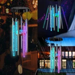 Chimes Color Changing Solar Wind Led Lights Large Deep Tone Resonant Bell Tubes. Fixed Price $19.75.