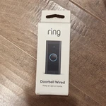 Ring Wired Video Doorbell Streaming Wi-fi Alexa Compatible Black Matte. Fixed Price $20.00.