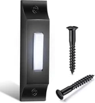 Enhon Led Lighted Doorbell Button, Solid And Sleek Metal Wall Matte Black. Fixed Price $18.99.