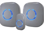 Sadotech Wireless Doorbells For Home, 1 Push Button + 2 Receiver,gray. Fixed Price $36.95.