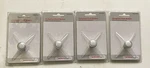 Lot Of 4 Preferred Industries 663062 Unlighted Push Button 5/8 Chrome 16V Max. Fixed Price $39.00.
