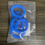 Lucky Line Products 4103505 Wrist Coil With Key Ring, Blue - Pack Of. Fixed Price $11.20.