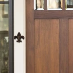 Fleur De Lys Doorbell Ringer By Michael Healy - Oiled Bronze Finish. Fixed Price $20.00.