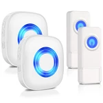Wireless Doorbell 2 Receivers Buttons - Physen Waterproof Chime Kits. Fixed Price $48.09.