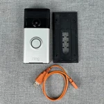 Ring Video Doorbell 1ST Gen Silver Wifi Wired 8VR1S5-SEN0 W/ Mount Plate. Fixed Price $19.99.