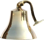 Handcrafted Wall Hanging Nautical Brass Ship Bell Polished 6" Indoor &. Fixed Price $48.99.