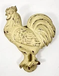Vintage Country Rooster Door Knocker Cast Iron 6 X 4" Farm House Painted. Fixed Price $22.97.
