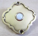 New Rejuvenation Hardware "decorative" Doorbell, Aged Brass Finish (craftsman). Fixed Price $22.50.