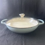 Creuset Enameled Cast Iron Signature Round Braiser Glass Lid 3.5 Qt Sea Salt. Fixed Price $118.00.