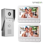 Tmezon Video Intercom System 2X7 Inches Monitor Wired Phone Doorbell. Fixed Price $95.99.