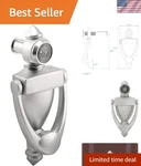 Elegant Door Knocker & Viewer Satin Nickel 220-DEGREE View, 5-1/2" Height. Fixed Price $22.99.