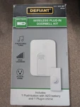 Defiant Wireless Plug-in Doorbell Kit (battery Not Included). Fixed Price $12.99.