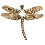 Surface Mount Doorbell Summer Dragonfly Antique Brass Lighted Push Button. Fixed Price $56.95.