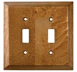 Double Switch Plate Toggle Wall Cover Wood. Fixed Price $9.99.