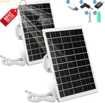 2PK 8W Solar Panel For Security Camera 5V Usb-c Dc Micro Compatible. Fixed Price $51.79.