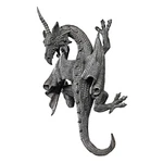 Design Toscano Horned Dragon Of Devonshire Wall Sculpture Inch Single PD1376. Fixed Price $81.57.