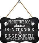 Licpact Protective Dog Please Not Knock Ring Doorbell Black. Fixed Price $18.08.