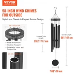 Wind Chimes For Outside 58 Deep Tone With 6 Tubes Unique. Fixed Price $92.16.
