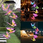 Solar Wind Chimes Lights Led Color Changing Butterfly Garden Decor Lamp. Fixed Price $10.99.