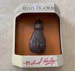 New Michael Healy Pineapple (MHR01) Doorbell Ringer Brushed And Polished Brass. Fixed Price $74.99.