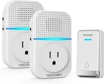 Tecknet Wireless Doorbell, Self-powered 2 Receivers + 1 Button, White. Fixed Price $42.57.