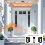 Satisure Video Doorbell Angle Mount 50 To 130 Degree Adjustable - Black. Fixed Price $26.61.