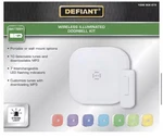 Defiant Wireless Battery Operated Doorbell Kit With Push Button White. Fixed Price $25.00.