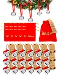 18PCS Christmas Believe Ornaments, Polar Express Bell, Silver Sleigh Bel.... Fixed Price $30.33.
