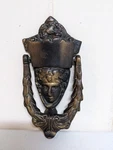 Vintage Antique Bronze Brass Grecian Face Goddess Door Knocker Regency. Fixed Price $42.95.