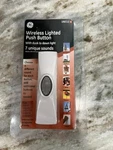 Ge Wireless Lighted Push Button Doorbell 7 Different Sounds 19211 White New. Fixed Price $11.00.