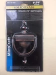 Mintcraft 842-8435 Door Knocker, 6-3/4-INCH, Venetian Bronze Solid Brass. Fixed Price $9.99.