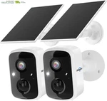 Hiseeu Solar Security Cameras Wireless Outdoor 2 Pack, Battery Powered 3K 4MP. Fixed Price $170.71.