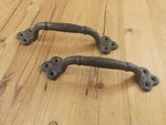 2 Rustic Cast Iron Antique Style Restore Barn Handles Gate Pull Door. Fixed Price $23.99.