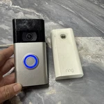 Ring Peephole Camera Video Doorbell Silver G63R9A Untested Parts. Fixed Price $35.00.