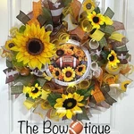 Handmade Football & Sunflower Ribbon Welcome Door Wreath Leaf 22 In Led Fall W3. Fixed Price $75.00.